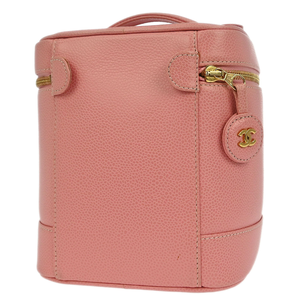Chanel 2003-2004 Pink Caviar Timeless Vanity Handbag