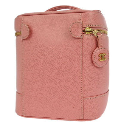 Chanel 2003-2004 Pink Caviar Timeless Vanity Handbag