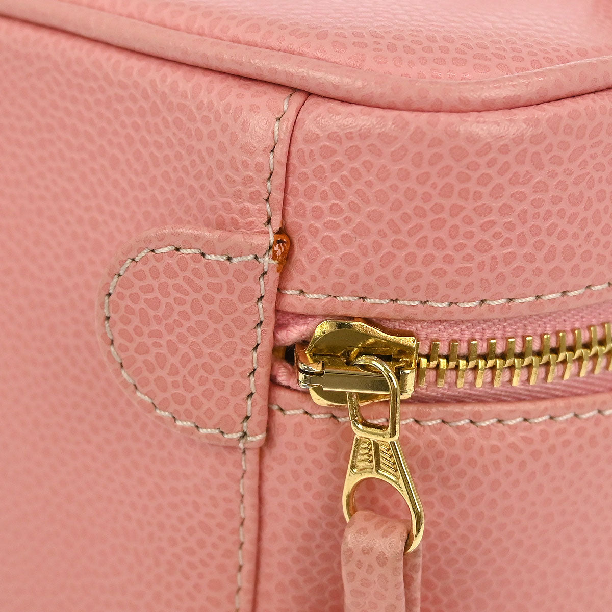 Chanel 2003-2004 Pink Caviar Timeless Vanity Handbag