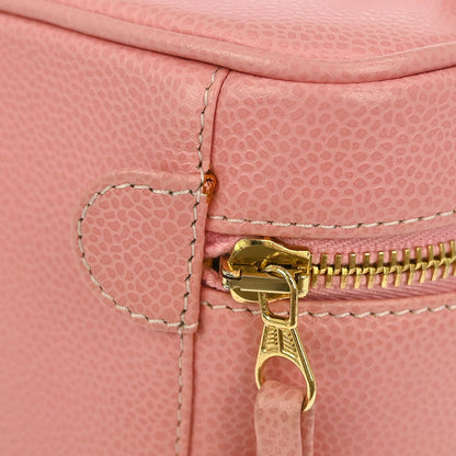 Chanel 2003-2004 Pink Caviar Timeless Vanity Handbag