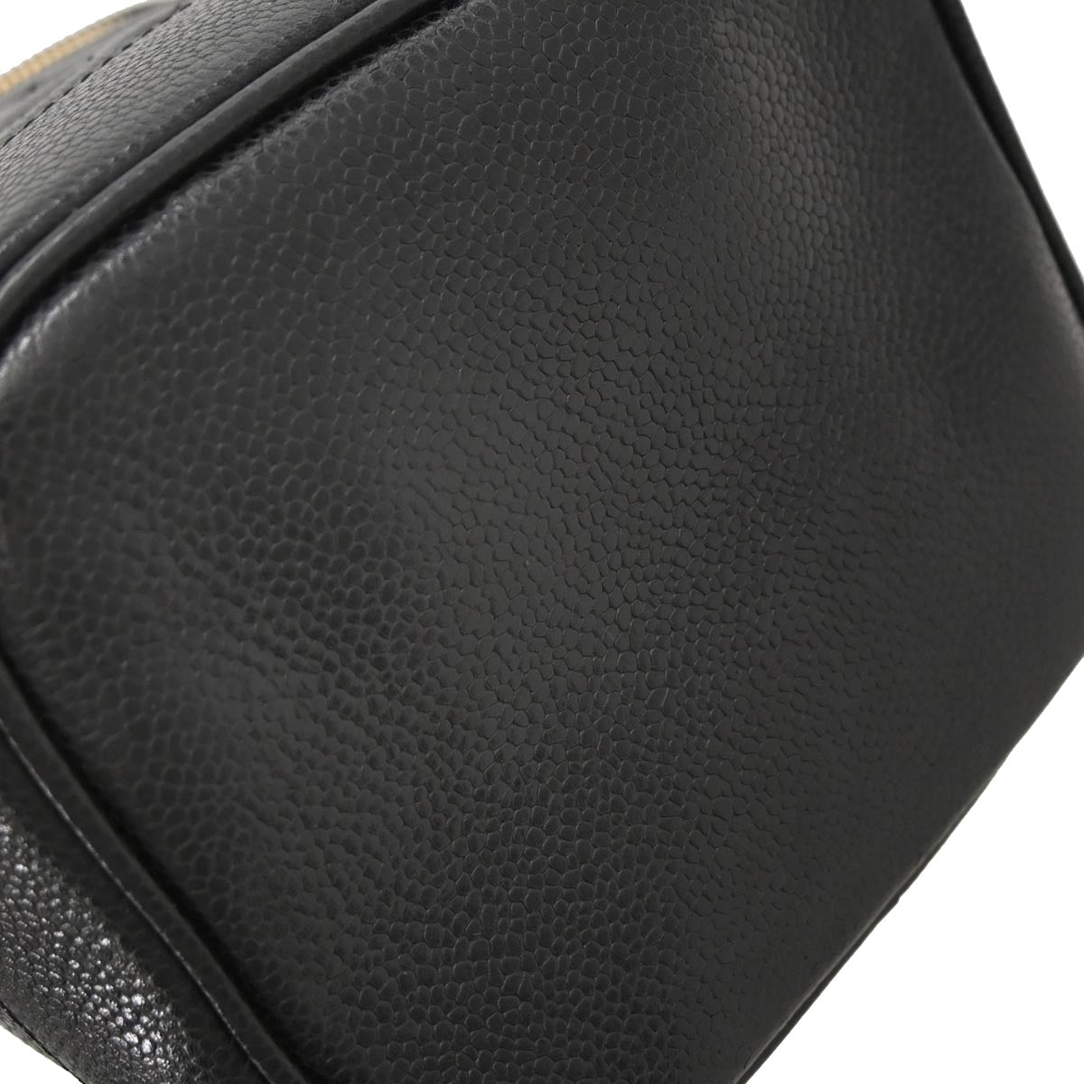 Chanel 1994-1996 Black Caviar Timeless Vanity Handbag