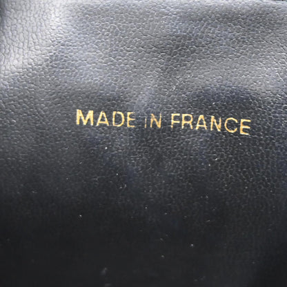 Chanel 1994-1996 Black Caviar Timeless Vanity Handbag