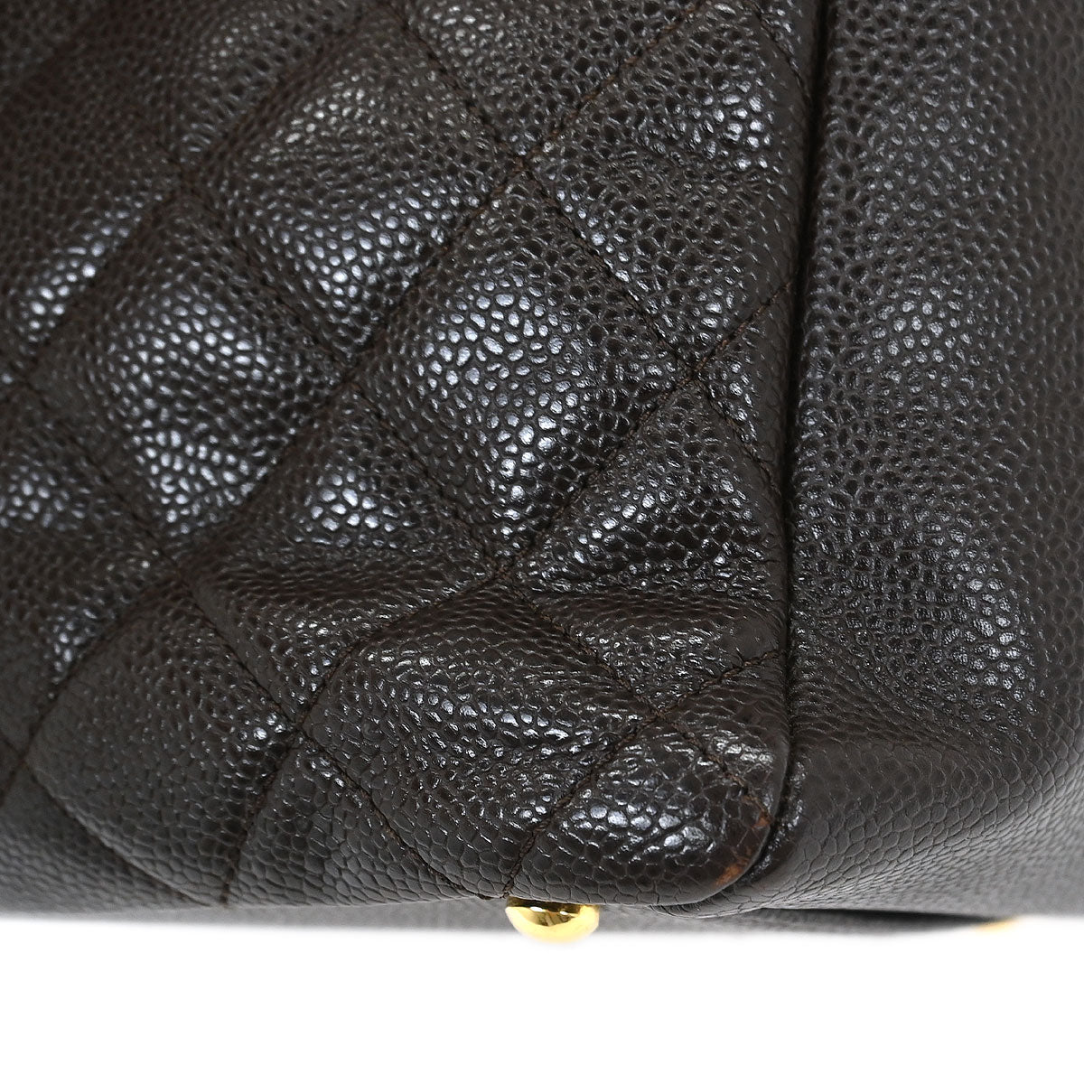 Chanel Brown Caviar Petite Timeless Tote PTT Chain Handbag