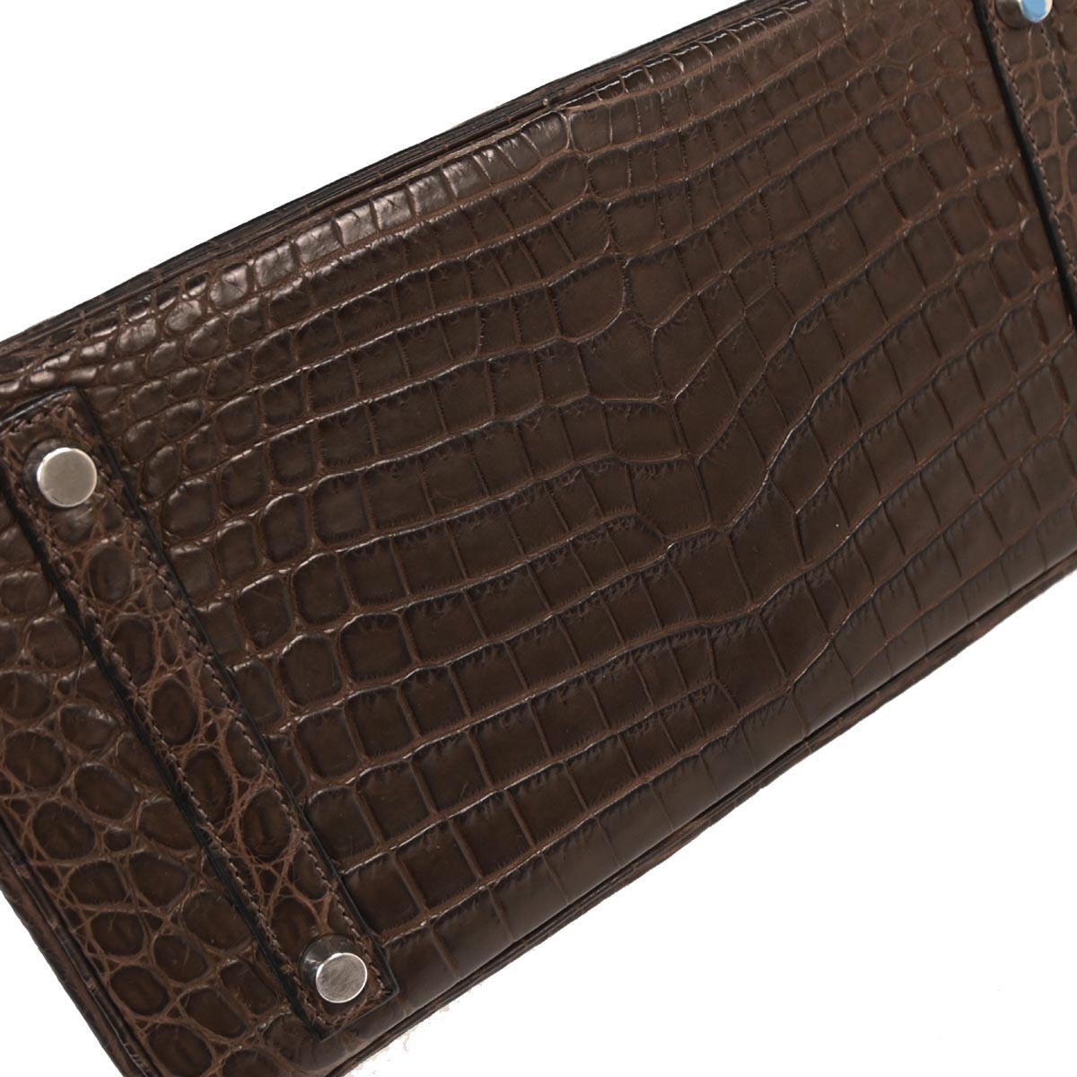 Hermes * Havane Matt Niloticus Birkin 30 Handbag