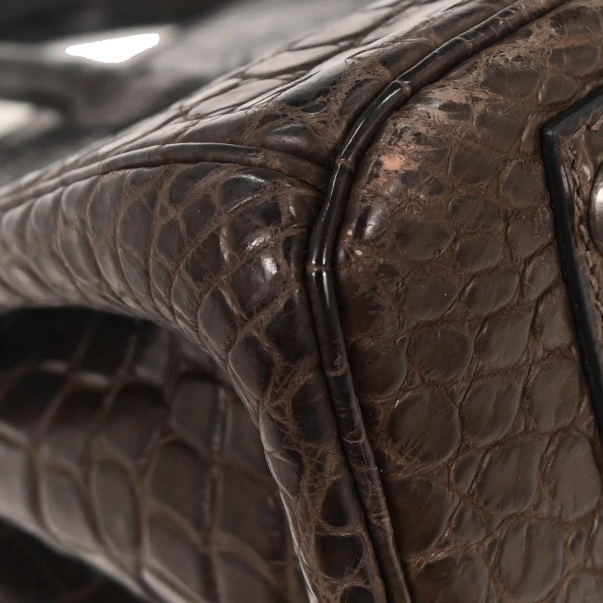 Hermes * Havane Matt Niloticus Birkin 30 Handbag