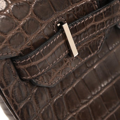 Hermes * Havane Matt Niloticus Birkin 30 Handbag