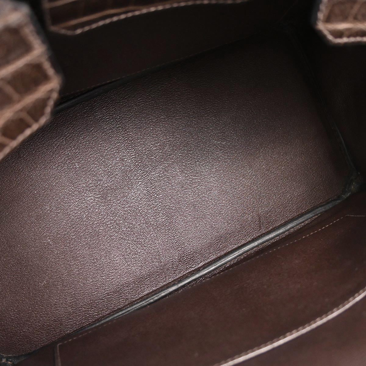 Hermes * Havane Matt Niloticus Birkin 30 Handbag