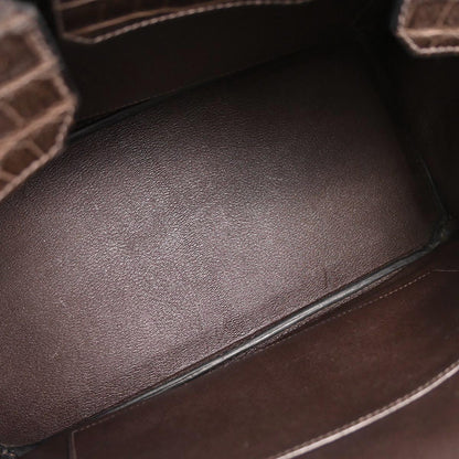 Hermes * Havane Matt Niloticus Birkin 30 Handbag