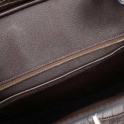 Hermes * Havane Matt Niloticus Birkin 30 Handbag