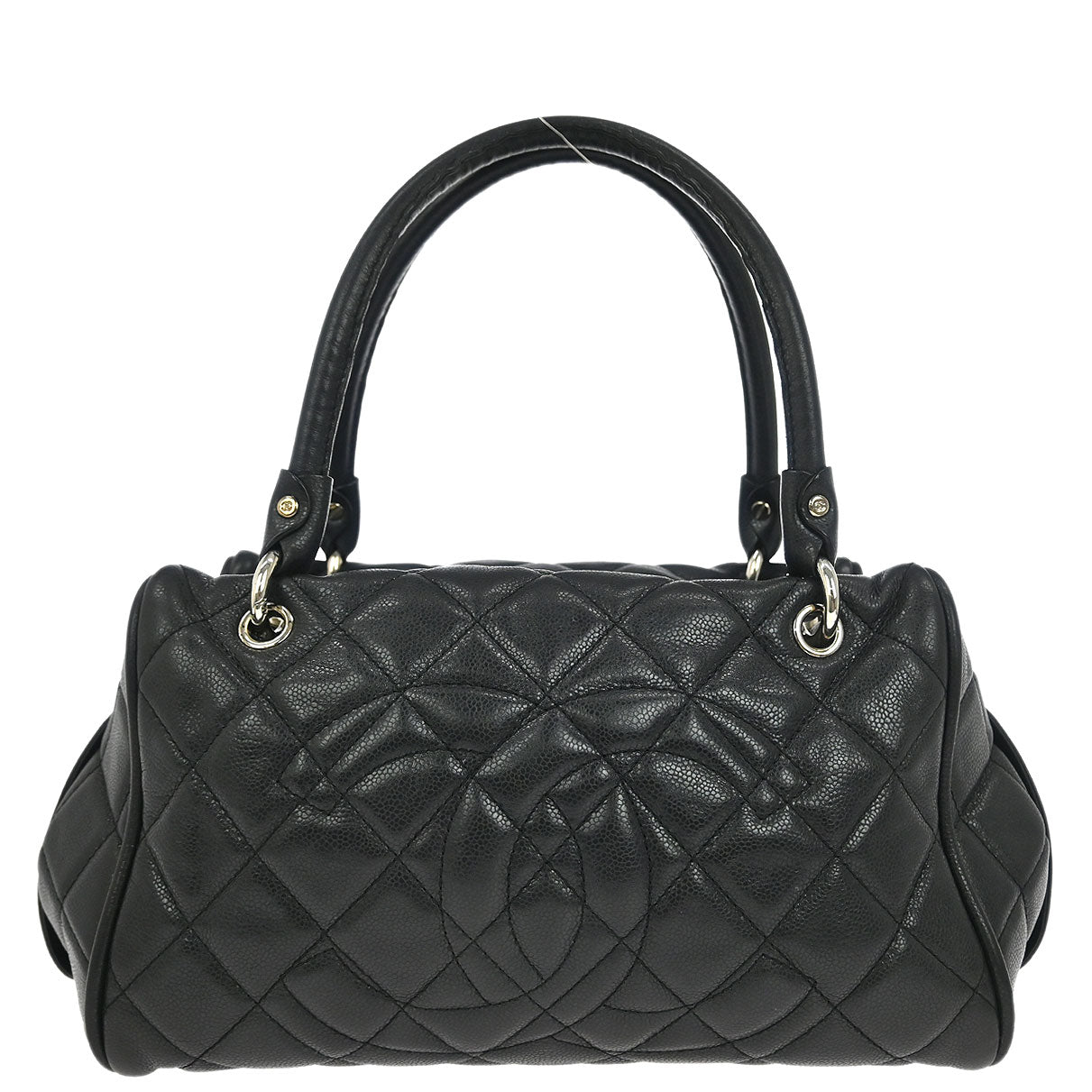 Chanel Black Caviar Timeless CC Bowler Bag