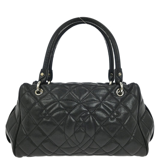 Chanel Black Caviar Timeless CC Bowler Bag