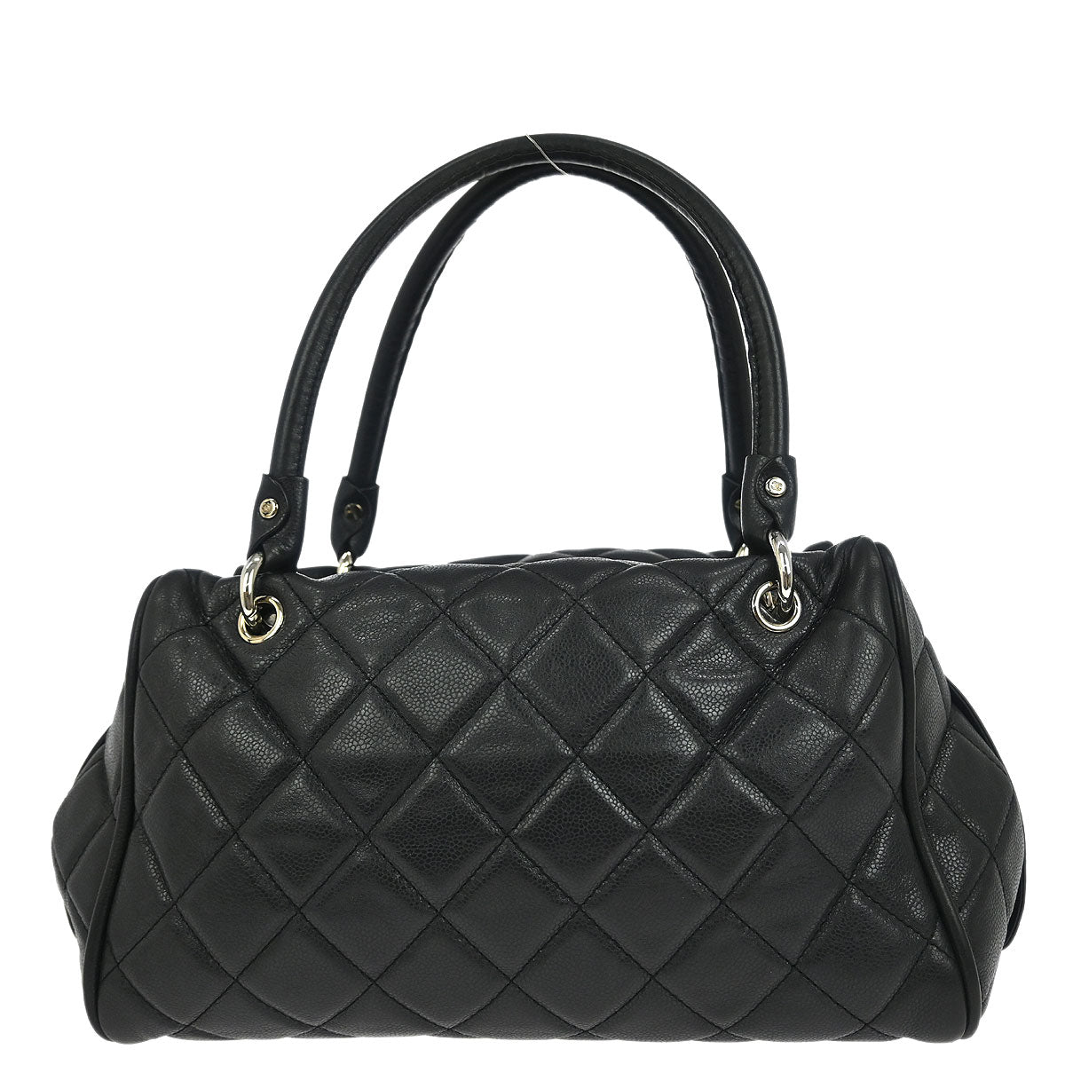 Chanel Black Caviar Timeless CC Bowler Bag