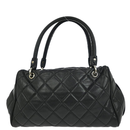 Chanel Black Caviar Timeless CC Bowler Bag