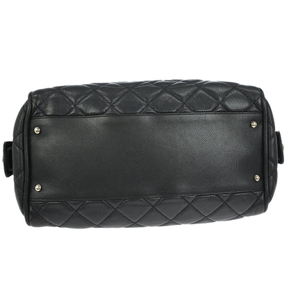 Chanel Black Caviar Timeless CC Bowler Bag