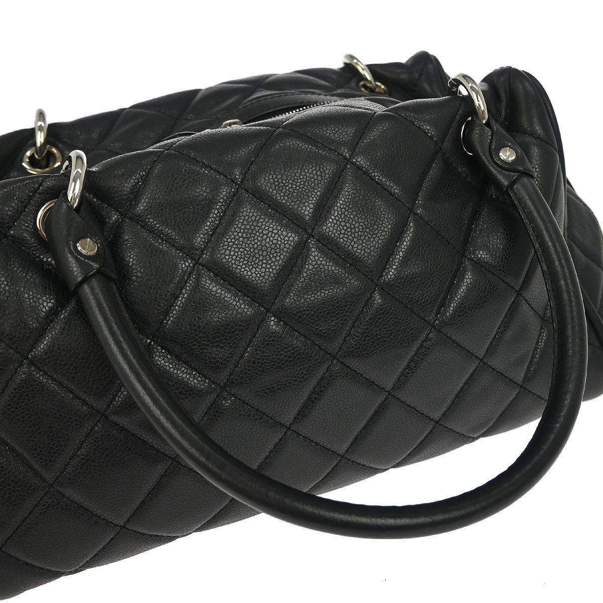 Chanel Black Caviar Timeless CC Bowler Bag