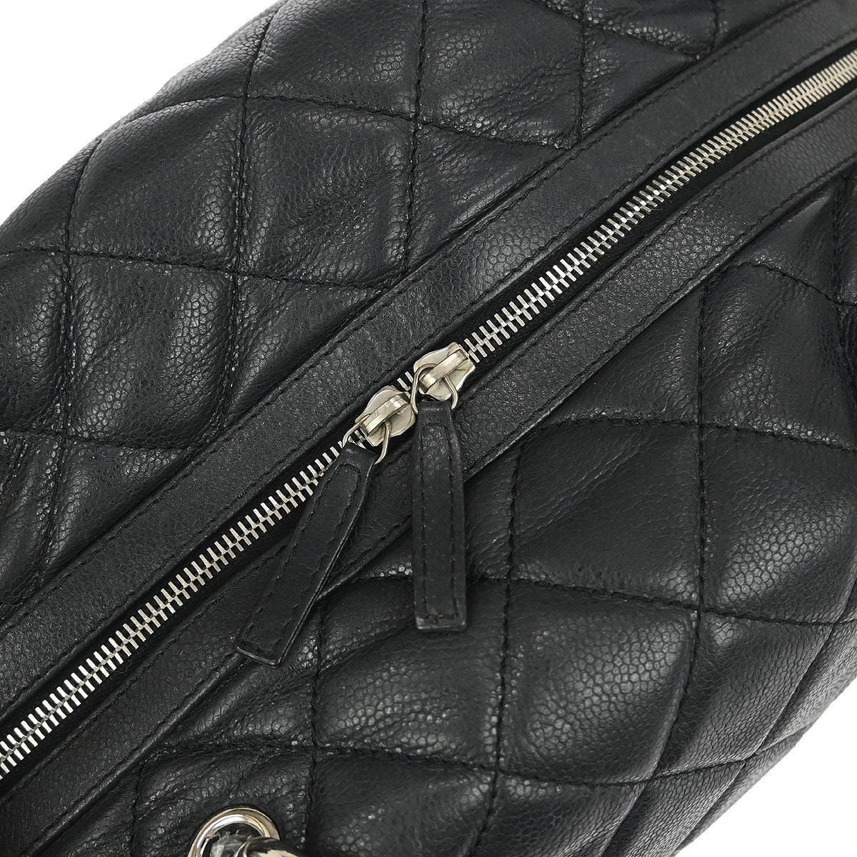Chanel Black Caviar Timeless CC Bowler Bag