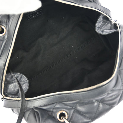 Chanel Black Caviar Timeless CC Bowler Bag