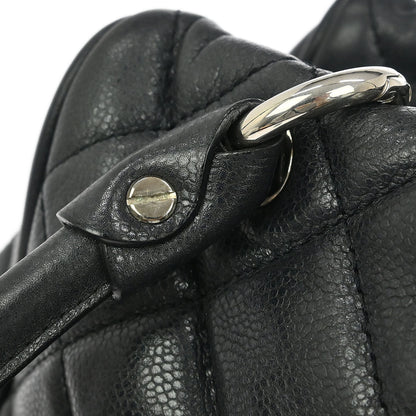 Chanel Black Caviar Timeless CC Bowler Bag