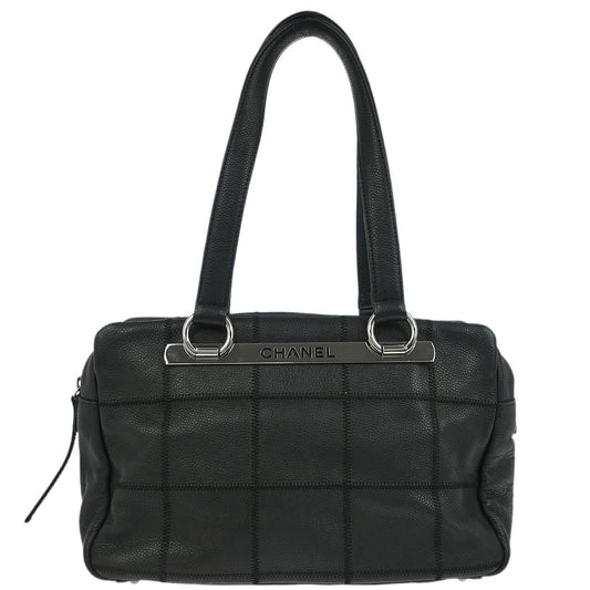 Chanel 2005-2006 Black Caviar Chocobar Handbag