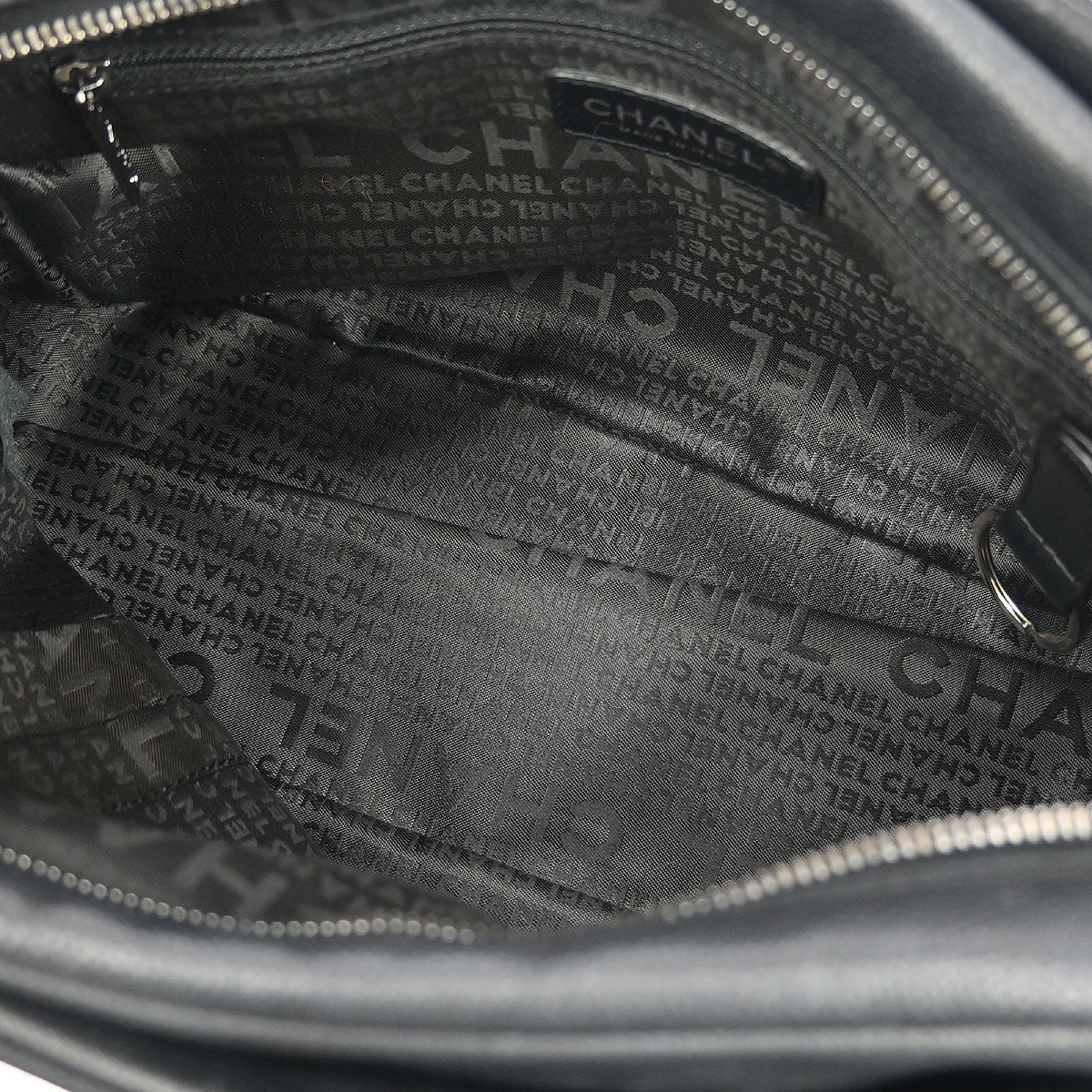 Chanel 2005-2006 Black Caviar Chocobar Handbag