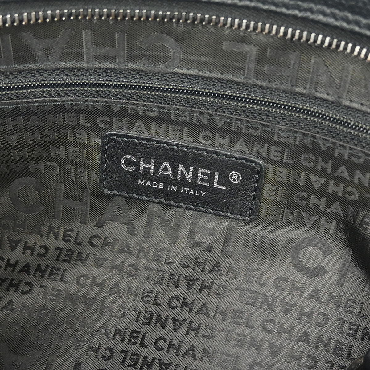 Chanel 2005-2006 Black Caviar Chocobar Handbag