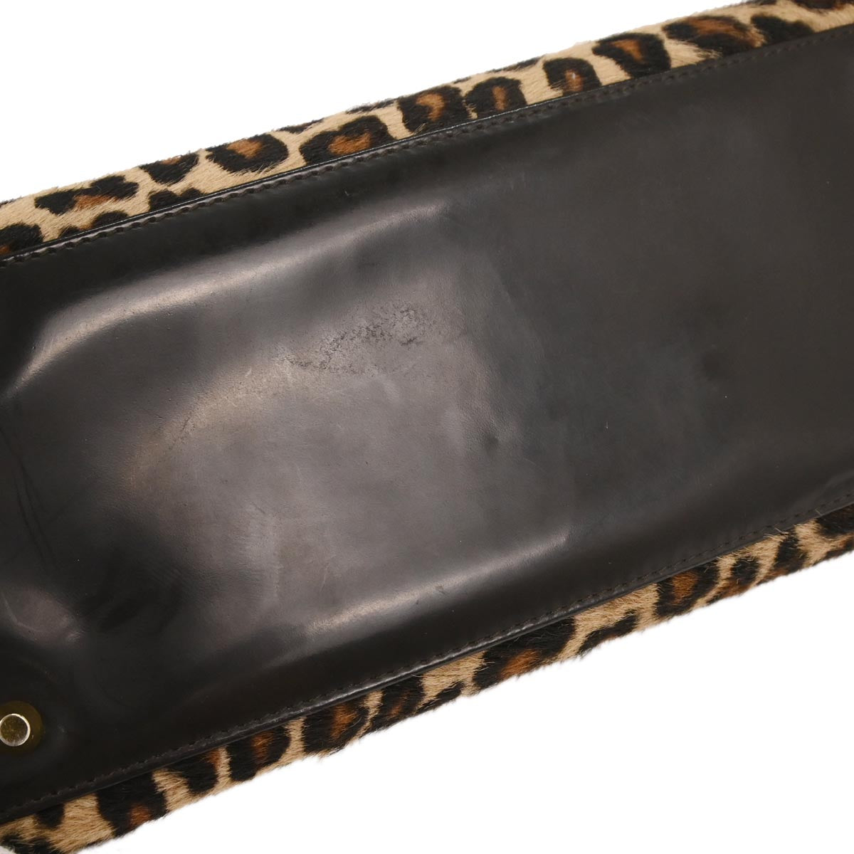 Christian Dior * Brown Pony Hair Lady Dior 2way Shoulder Handbag