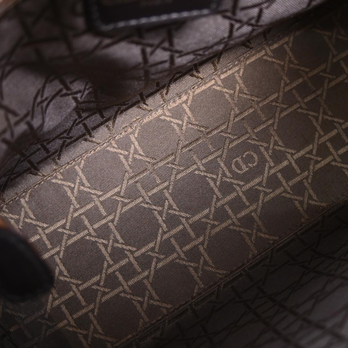 Christian Dior * Brown Pony Hair Lady Dior 2way Shoulder Handbag