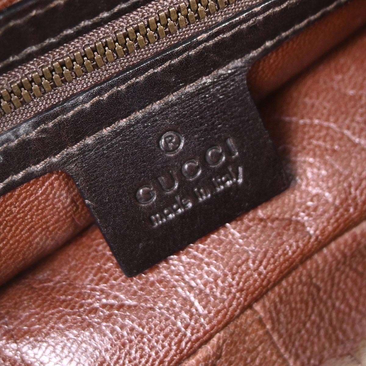 Gucci * Brown Fur Bamboo Handbag