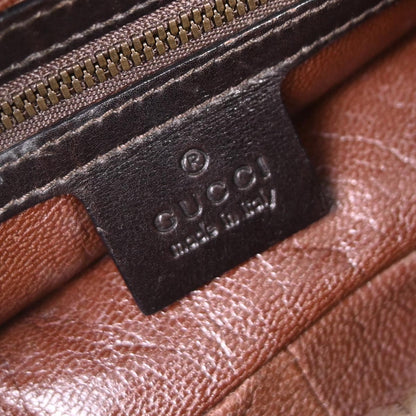 Gucci * Brown Fur Bamboo Handbag