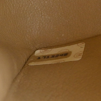 Chanel 1989-1991 Beige Lambskin Single Flap Shoulder Bag