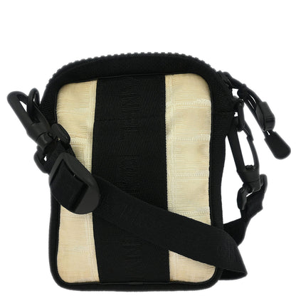 Chanel Black White Nylon Jacquard Travel Line Crossbody Bag