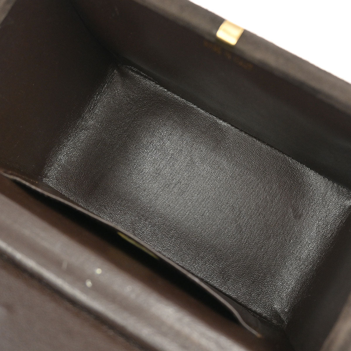 Chanel Brown Suede Acrylic Chain Handbag