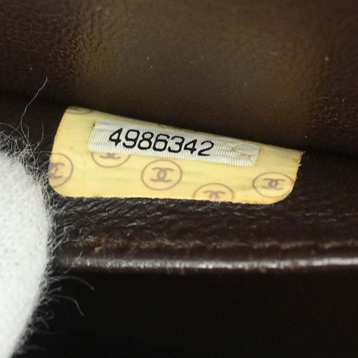 Chanel Brown Suede Acrylic Chain Handbag