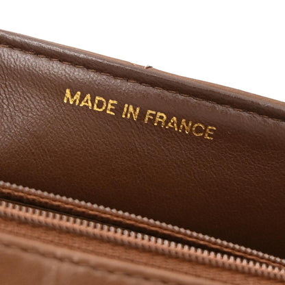 Chanel 1991-1994 Brown Lambskin Small Diana Shoulder Bag