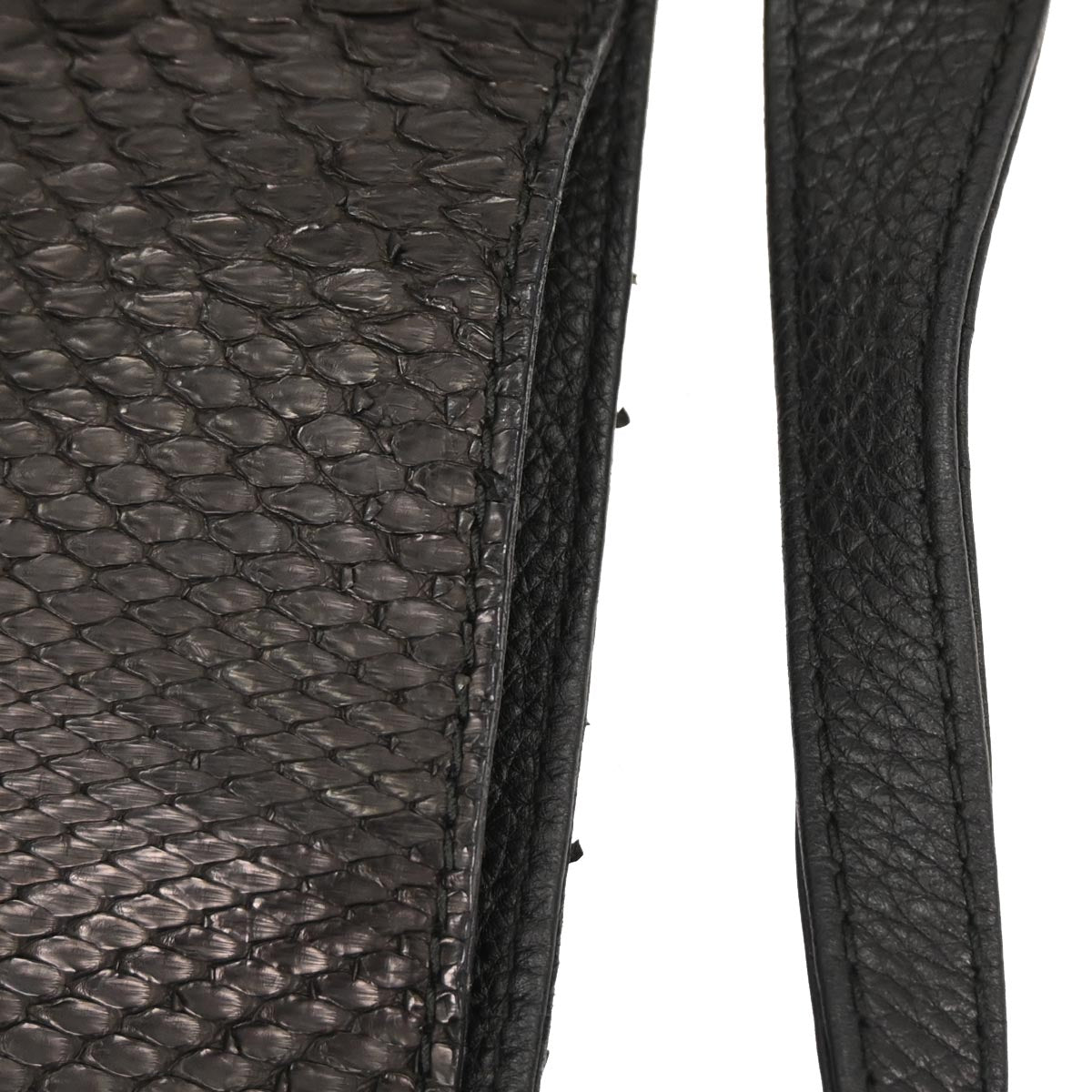 Gucci * Black Python Tote Bag