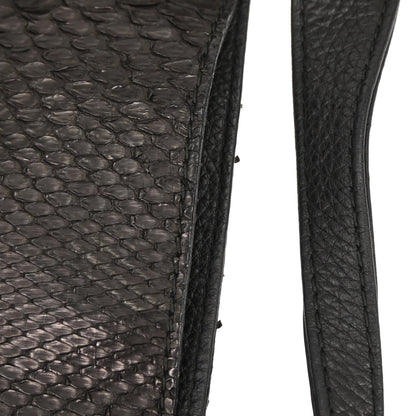 Gucci * Black Python Tote Bag