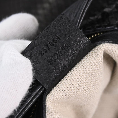 Gucci * Black Python Tote Bag