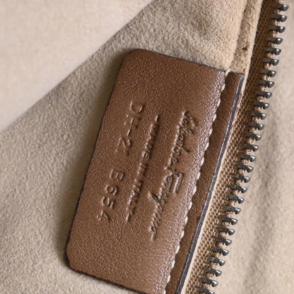 Salvatore Ferragamo * Beige Python Handbag