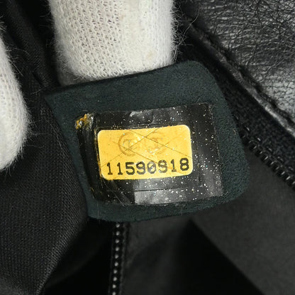 Chanel 2006-2008 Black Nylon Mesh Lambskin Single Flap Shoulder Bag