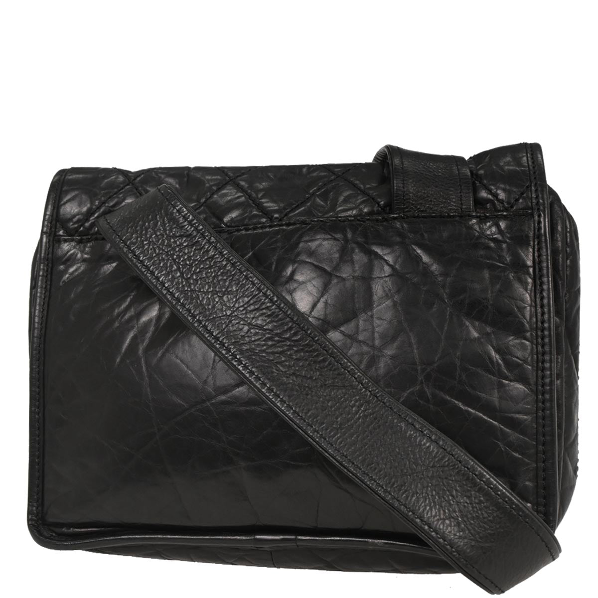 Chanel 2005-2006 Black Calfskin Shoulder Bag