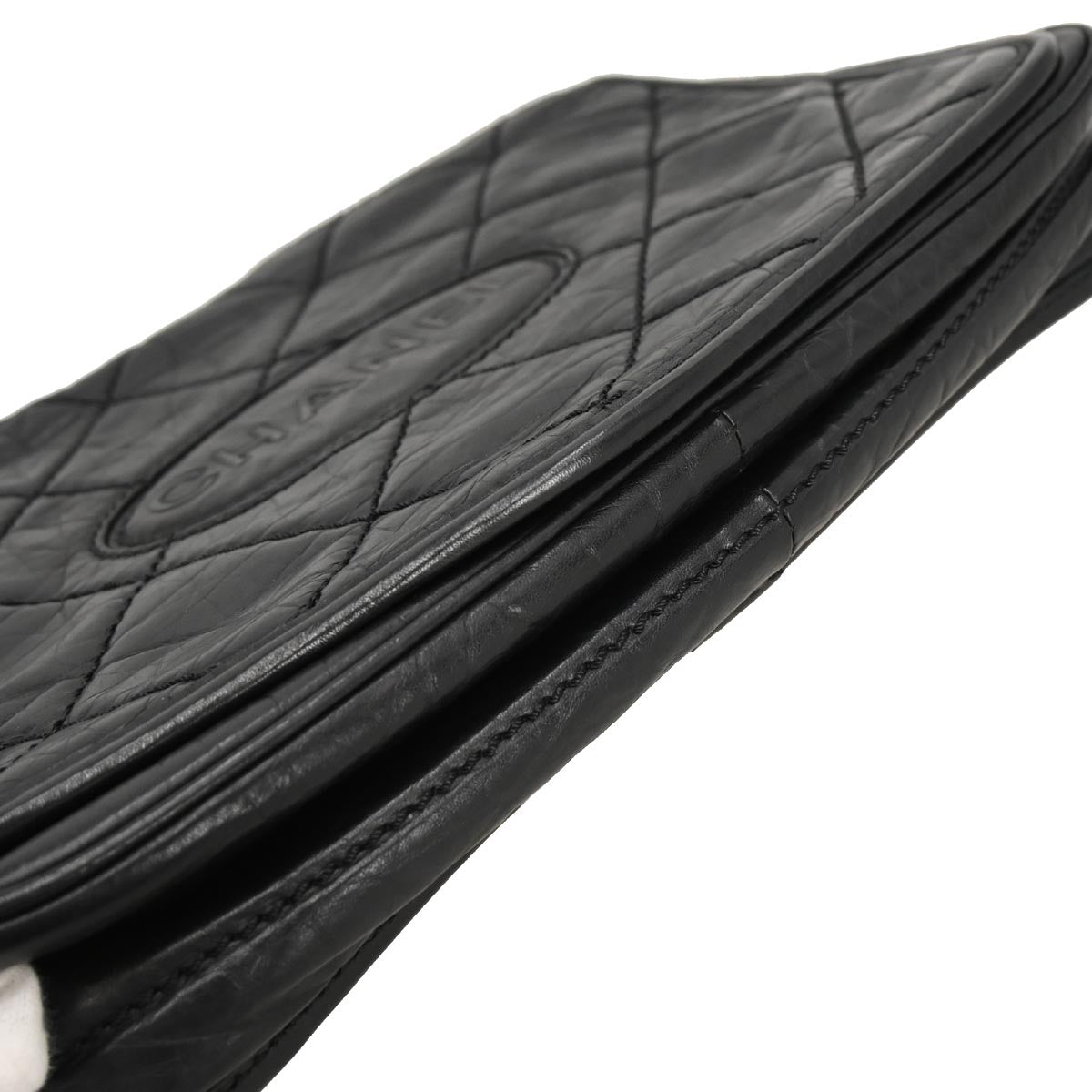 Chanel 2005-2006 Black Calfskin Shoulder Bag