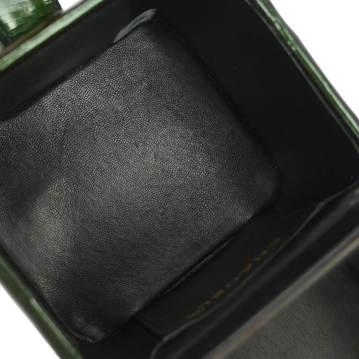Chanel Green Patent Leather Vanity Handbag