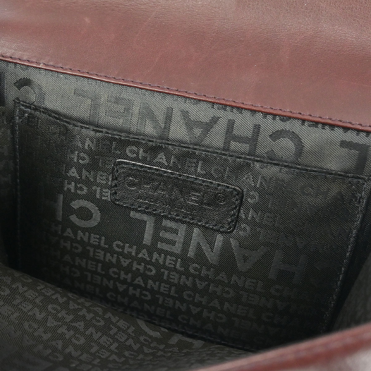 Chanel Brown Tweed Mademoiselle Lock Handbag