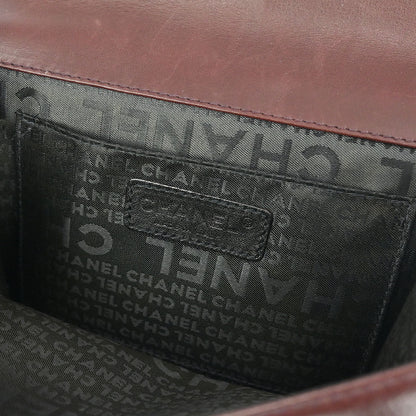 Chanel Brown Tweed Mademoiselle Lock Handbag