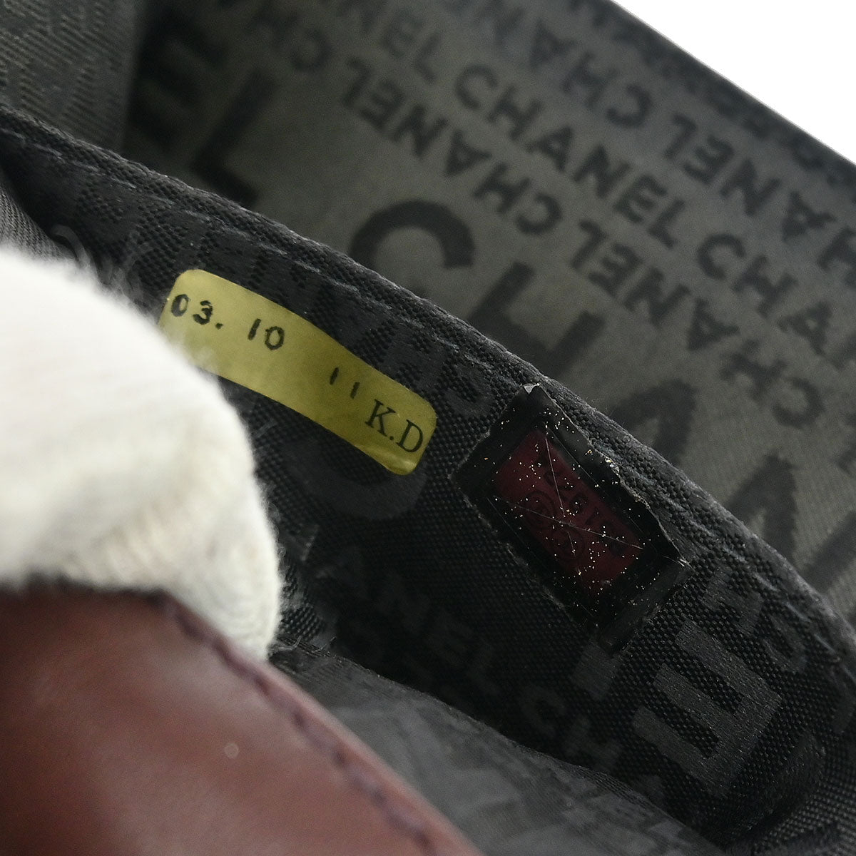 Chanel Brown Tweed Mademoiselle Lock Handbag