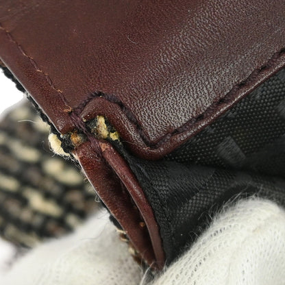 Chanel Brown Tweed Mademoiselle Lock Handbag