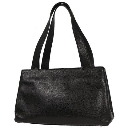 Chanel 2002-2003 Black Calfskin Tote Handbag