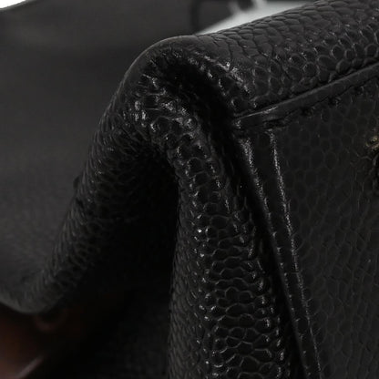 Chanel 2002-2003 Black Calfskin Tote Handbag