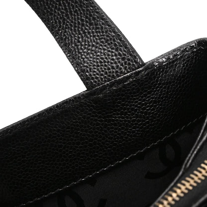 Chanel 2002-2003 Black Calfskin Tote Handbag
