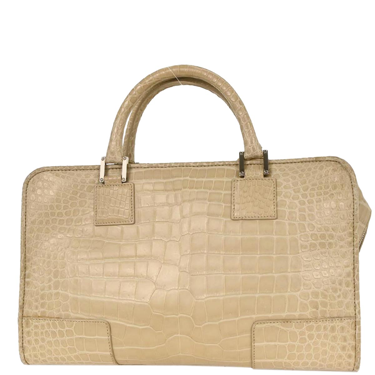 Loewe * Off-white Crocodile Amazona 36 Handbag